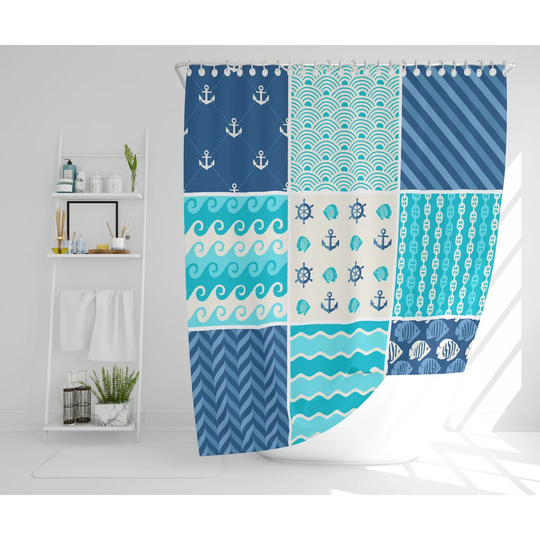 Judah 2 Piece Polyester Shower Curtain Set