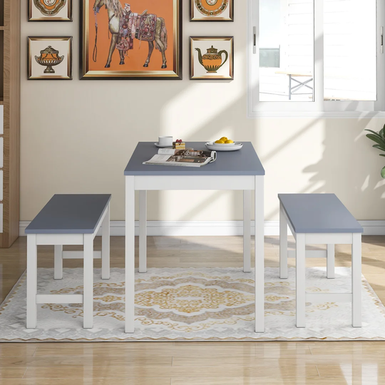 Genaladale 2- Person Solid Wood Dining Set