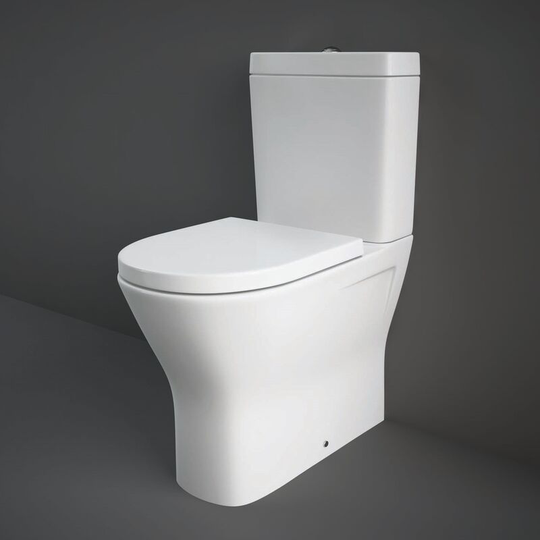 Rak Ceramics - rak Resort Maxi Rimless Close Coupled Back to Wall Toilet Pack - Soft Close Seat