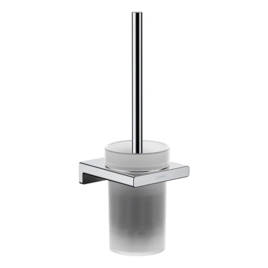 Addstoris Wall-Mounted Toilet Brush Holder In Matt Glass, Chrome (41752000)