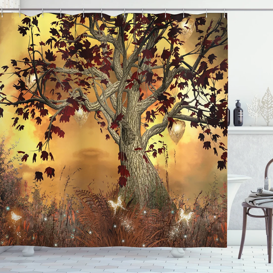 Berenis Polyester Shower Curtain Set