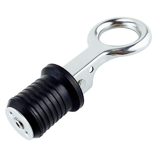 Boat Drain Plug, BR-Vie Adjustable Rubber Drain Hole Plug 304 Stainless Steel Drain Plug for 32mm Drain Holes
