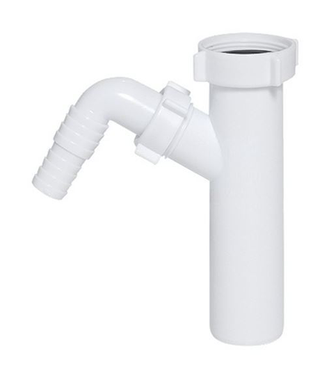 Drain Waste Trap Pipe Connector 1 1/2" BSP x 40mm with Single Dishwasher Input