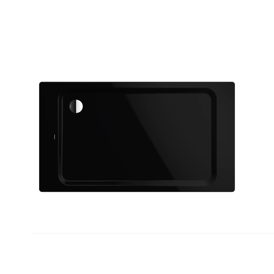 Superplan 1500 x 750 mm Steel Enamel Shower Tray - Black