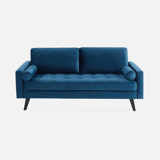 Forada 177Cm Velvet Square Arm Sofa