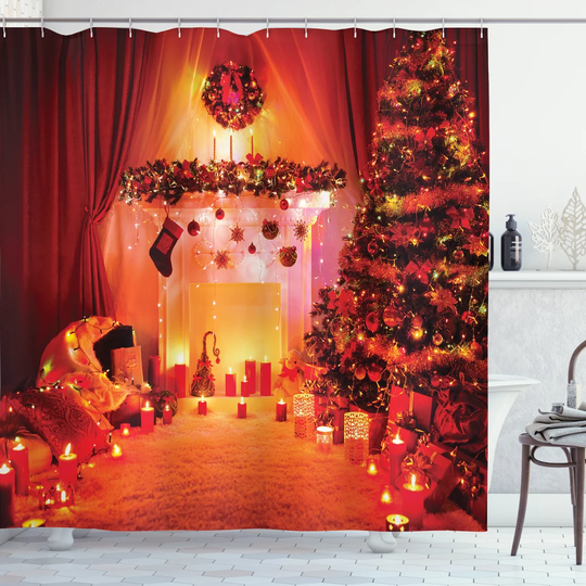 Ariunna Polyester Shower Curtain Set