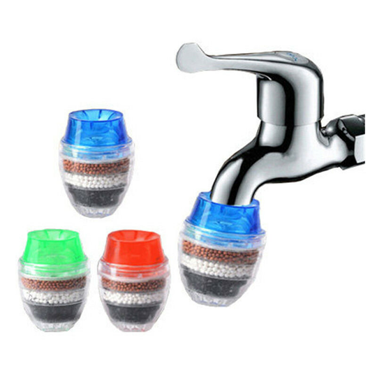 Faucet Water Filter Purifier Kitchen Tap Filtration Activated Carbon Removes Chlorine