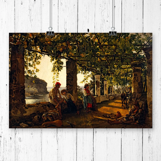 'Painting' by Sylvester Shchedrin Painting Print