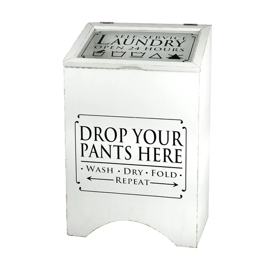 Drop Your Pants Here Laundry Basket