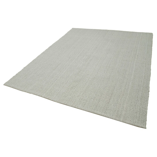 Eades Hand-Knotted Cotton/Wool Grey Rug