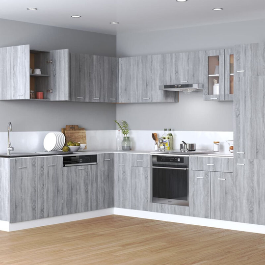 Asupermall - Hanging Cabinet Grey Sonoma Engineered Wood
