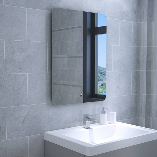 Glow 800 x 600mm Illuminated led Mirror with Demister Pad