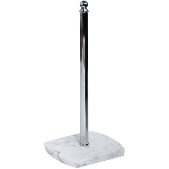 Octavia Freestanding Spare Paper Holder, White Marble - White Marble