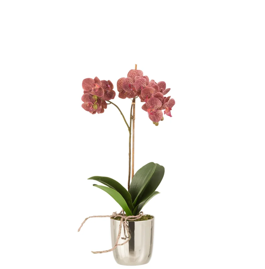 35Cm Artificial Flowering Plant in Pot