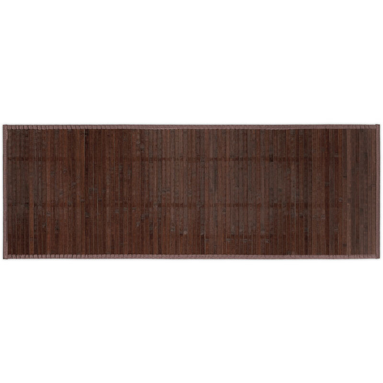 Relaxdays - Bamboo Mat, 53 x 152 cm, Non-Slip, Moisture-Resistant, Bathtub Rug, Bathroom, Hallway & Kitchen, Dark Brown