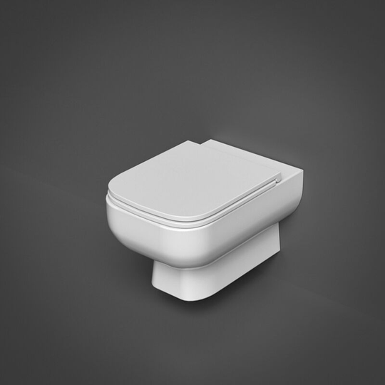 Rak Ceramics - rak Series 600 Rimless Wall Hung Toilet with Hidden Fixations - Slim Sandwich Urea Soft Close Seat