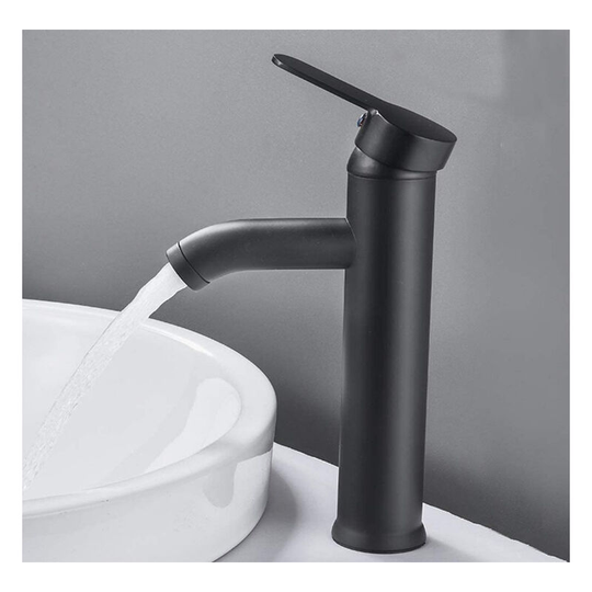 Bathroom Faucet Black Basin Faucet High Quality Faucet Wear Resistant Bathroom Faucet (Long)