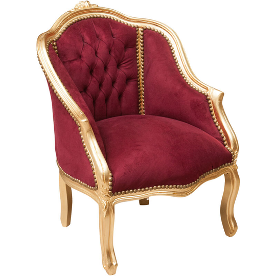 W63XDP75XH80 cm sized Louis xiv French style solid beech wood armchair