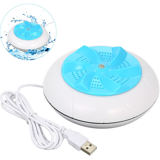 Portable Turbine Washing Machine 1 kg Laundry Quantity Mini Rotating Washer with usb Cable for Travel Home Business Trip