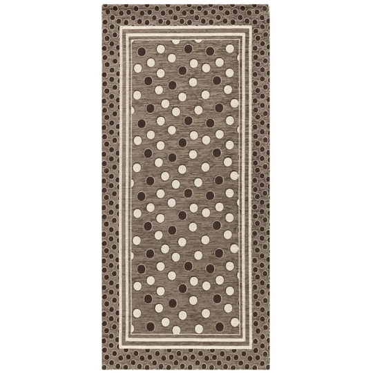 Hilley Sphere Hooked Brown/Beige Rug