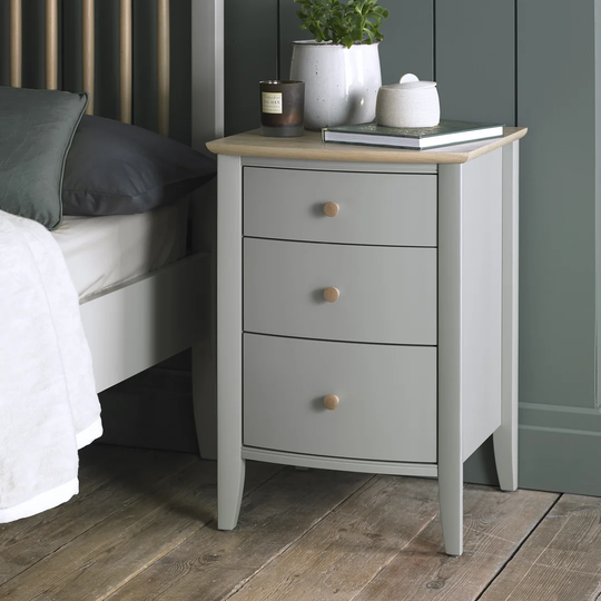 Rentz 3 Drawer Bedside Table