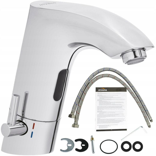 Invena - Monobloc Automatic Hands Touch Free Sensor Faucet Bathroom Sink Mixer Tap