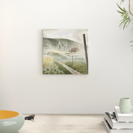 'The Wilmington Giant' by Eric Ravilious Painting Print