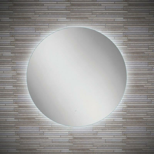 HiB Theme 60 LED Illuminated Round Mirror - 600mm Wide - 79110000 - Clear