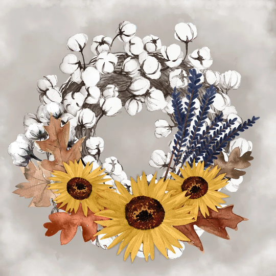 Cotton Harvest Wreath