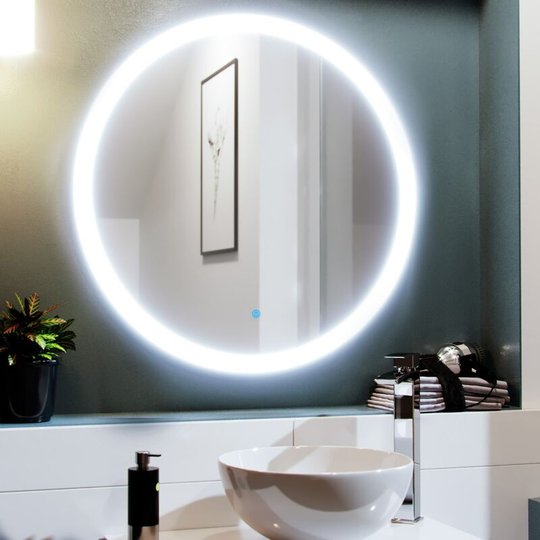 Round led 700 x 700mm Bathroom Mirror