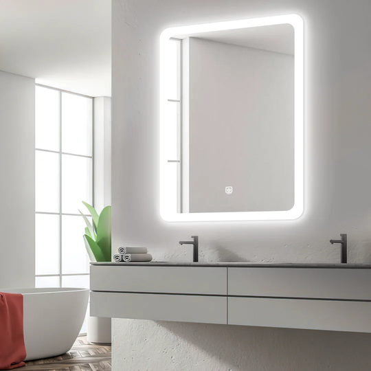 Derra Lighted Wall Mounted Bathroom Mirror