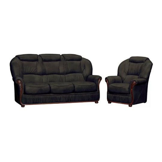Oklahoma Sofa Set 3 Seater + Armchair Italian Leather Sofa Settee Offer