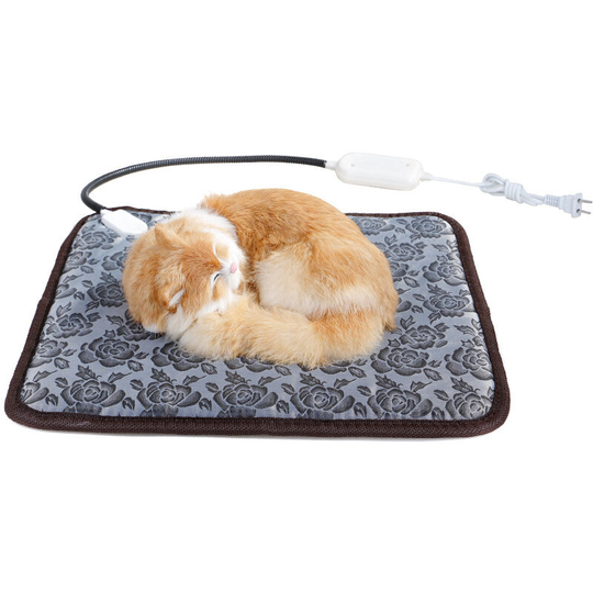 Dog Cat Heating Mat, Dog Cat Heating Pad, Cat Dog Heating Blanket, Constant Temperature, Anti-biting,(45*45cm)(A