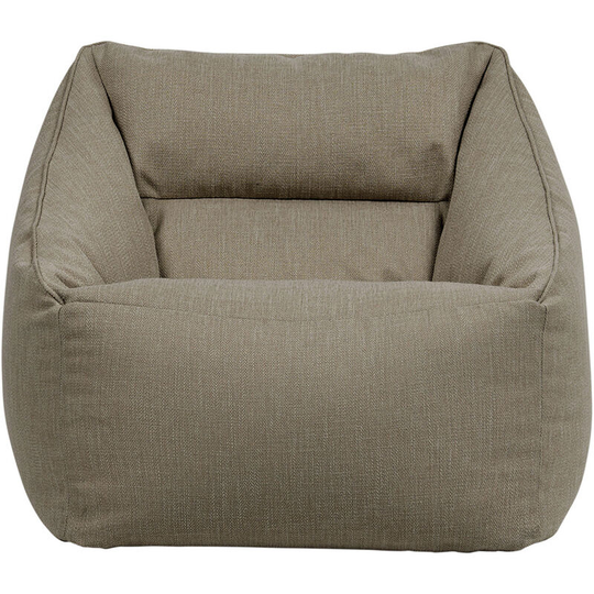 Oslo Herringbone Armchair Bean Bag - Olive Green
