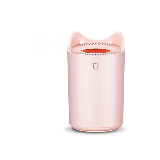 Perleraregb - 3L usb Large Capacity Dual Nozzle Humidifier Household Quiet Bedroom Office Air K7 Humidifier (Pink)