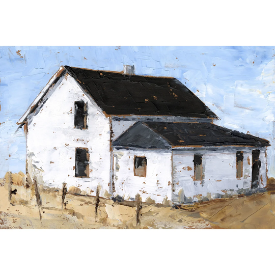Abandoned Farmhouse II by Ethan Harper - Wrapped Canvas Painting
