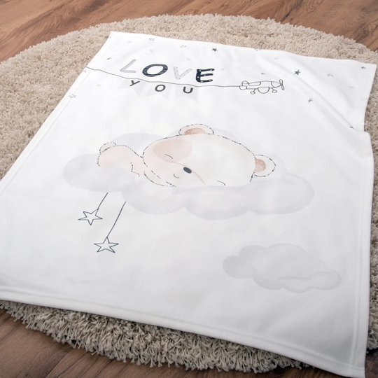 Sleeping Little Bear Baby Blanket