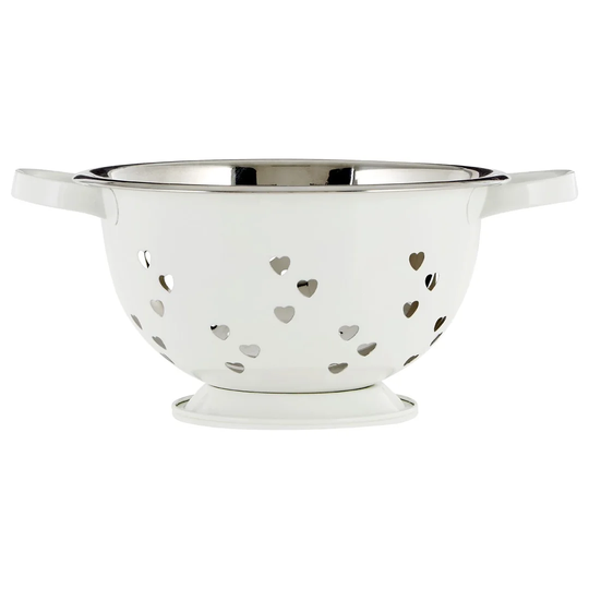 Hearts Design Stainless Steel Colander