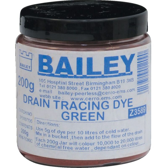 Drain Trace Dye Green 200 gm - Kennedy