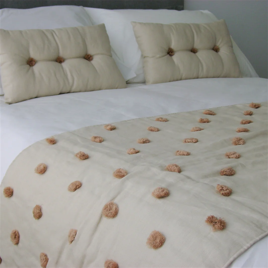 Glasgow 100% Linen 3 Piece Bed Runner Set