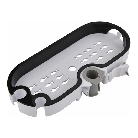 RLife Bathroom tray Shower hose without punching, shower head, lifting rod holder, Toilet soap tray