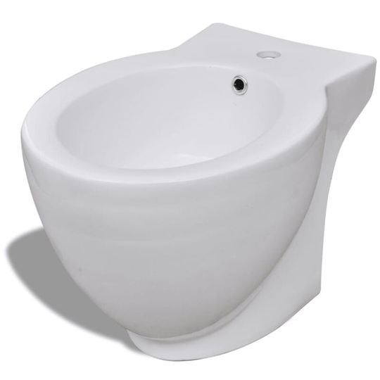 Vidaxl - Round Bidet Stand White High-quality Ceramic White