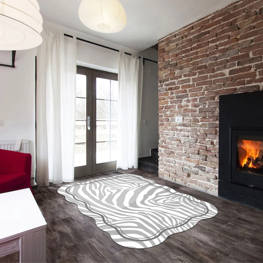 Highlandville Machine Woven Grey/White Rug
