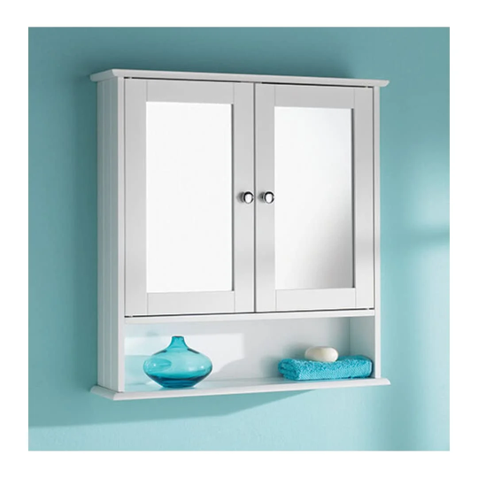 56Cm W x 58Cm H x 12Cm D Wall Mounted Bathroom Cabinet