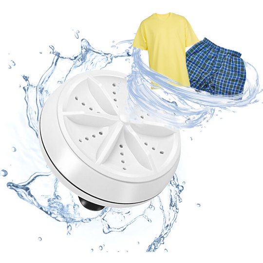 Mini Washing Machine Portable Ultrasonic Turbine Washer Washing Machine with usb Multifunctional Travel Washing Device Washer for Business Apartment