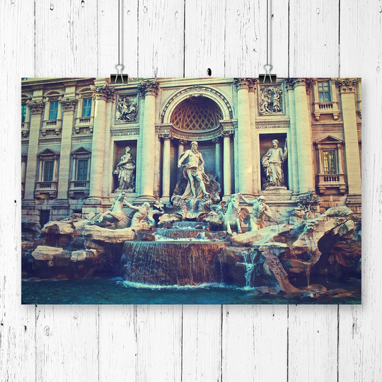 'Trevi Fountain Rome Italy' Graphic Art