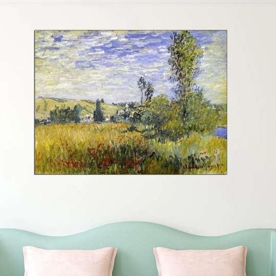 'Vetheuil' by Claude Monet Painting Print
