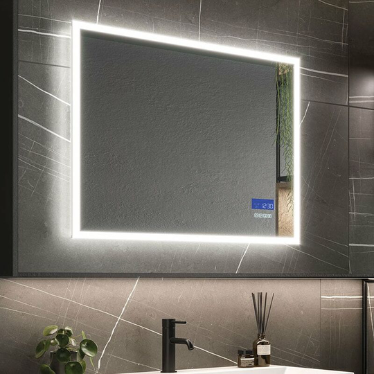 Globe Plus 80 led Bathroom Mirror 600mm h x 800mm w - HIB
