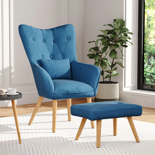 Alemany Armchair and Footstool