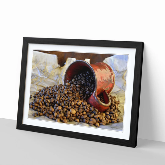 'Coffee Beans 5' Framed Photographic Print